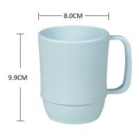 茶花（CHAHUA） 054001美刻马克杯 塑料杯 350ml （单位:个） 蓝色