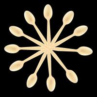 芳草地 3G5744*5 一次性勺子 12支装*5包/组 (单位:组)