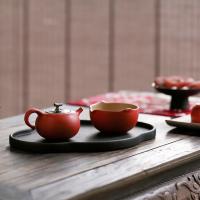 万仟堂 事事如意·现代·成套 茶具套装 壶160ml（单位：套）朱漆釉