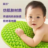翼眠 婴儿型 深睡格子TPE无压枕 婴儿专用枕 55*29*3.3cm(单位：个) 3-12月 绿色