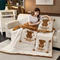 故园（homeshine） 多功能抱枕被 收纳40*40cm/展开105*150cm 糖果熊 收纳40*40cm/展开105*150cm (单位:条) 颜色随机 颜色随机