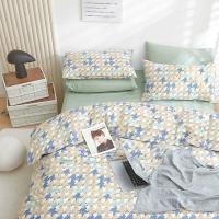 故园（homeshine） 帛柔棉四件套 花色随机 TZ22615 被套2.0*2.3m 床单2.3*2.45m (单位:套) 被套2.0*2.3m 床单2.3*2.45m 颜色随机