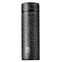 物生物（RELEA） 纯钛保温杯 智能数显 双层真空 420ml (单位:个) 沉稳黑
