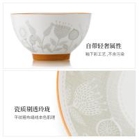 巴米乐（BURNELL） 拾光陶瓷餐具套装（16件套） BNL-C307 碗4.5英寸（115mm),5英寸（127mm),盘8英寸（203mm）,勺子140mm 4套/箱 (单位:套)