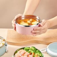 沃德百惠 手提不锈钢保温饭盒 G20115-G2 2层 1000ml (单位:套) 颜色随机