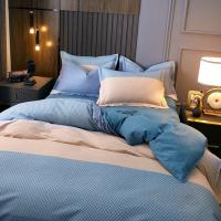 小熊家纺 布鲁斯全棉四件套 被套200*230cm 床单245*230cm 枕套48*74cm*2 BH-1514 被套200*230cm 床单245*230cm 枕套48*74cm*2 (单位:套)