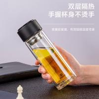 康厨亚（KANGCHUYA） 明霞系列便携玻璃杯 双层 MXKX6806-st320 320ml 40个/箱 (单位:个) 黑色/咖啡色 颜色随机