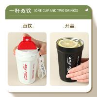 拜杰（BAIJIE）MKB-07 316不锈钢马克杯杯子咖啡杯燕麦杯保温双层带盖喝水杯（单位：个）白色