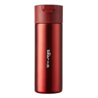 小熊（Bear） MW-C0102 炫彩便携保温杯 380ml 光感红/质感黑 新旧包装随机发货 (单位:个)