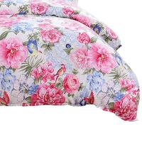 富安娜（fuanna） 群芳尽艳 磨毛四件套  203*229cm(被套:203*229cm,床单:230*240cm,枕套:74*48cm*2个)  （单位：套）