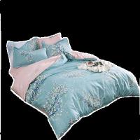 PLOVER 春暖花开 澳绒磨毛床品四件套（床单230*230cm+被套200*230cm+枕套48*74cmx2个）（单位：套）