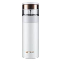 特美刻（TOMIC） TW60051 茶水分离保温杯（瓷化内胆）370ML (单位：只)白色