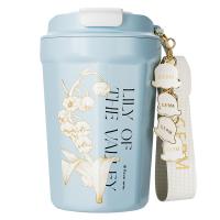 格沵（GERM）GE-23AW-K32GERM 铃兰系列菱形咖啡杯 390ml（单位：个）屿蓝