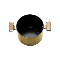 火象（Fire elephants） HXG-YZ011 鸟啼花开珐琅汤锅 23.5cm（单位：个）浅黄色