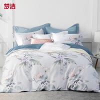 梦洁家纺 锦玉梦韵 四件套 被套: 200*230cm+床单: 230*240cm+枕套: 48*74cm*2 (单位：套)