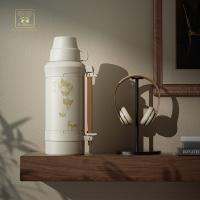火象（Fire elephants） HXB-YZ001 小幸福不锈钢旅行壶 保温壶 1200ml 白色（单位：个）