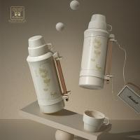 火象（Fire elephants） HXB-YZ001 小幸福不锈钢旅行壶 保温壶 1200ml 白色（单位：个）