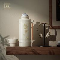 火象（Fire elephants） HXB-YZ001 小幸福不锈钢旅行壶 保温壶 1200ml 白色（单位：个）