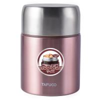 泰福高 T2255 不锈钢双层钢盖保温焖烧壶 0.8L(单位：个) 褐色
