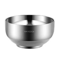 美厨（MAXCOOK） MCWA9624 304不锈钢碗 18CM (单位:个) 银白色