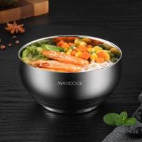 美厨（MAXCOOK） MCWA9624 304不锈钢碗 18CM (单位:个) 银白色