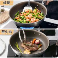 炊大皇（COOKER KING） TK28JG 钛康等离子不粘煎锅 锅具 28cm 银色（单位：个）