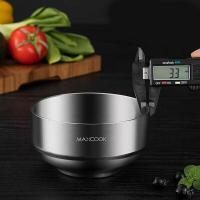 美厨（MAXCOOK） MCWA615 不锈钢汤碗 13CM*2  (单位：套 )不锈钢色