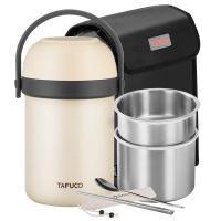 泰福高 T0334 简洁保温饭盒 2.5L(单位：个) 象牙白