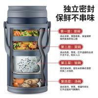 泰福高 T0295 畅和5层保温饭盒 3.3L(单位：个) 瀚海蓝