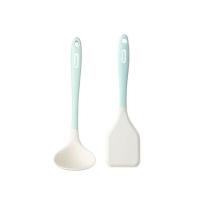 拜格（BAYCO） BC5797 硅胶锅铲汤勺 锅铲20.5*5.5cm+汤勺21*6.5cm （单位:套） 绿色