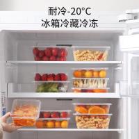 美丽雅（MARYYA） HC077096 一次性饭盒方形1000ml*50套 快餐外卖打包野餐盒碗加厚带盖塑料 (单位:套)