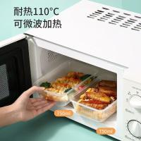 美丽雅（MARYYA） HC077096 一次性饭盒方形1000ml*50套 快餐外卖打包野餐盒碗加厚带盖塑料 (单位:套)