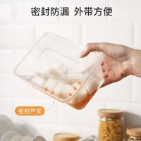 美丽雅（MARYYA） HC077096 一次性饭盒方形1000ml*50套 快餐外卖打包野餐盒碗加厚带盖塑料 (单位:套)