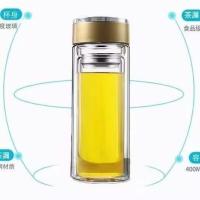 百斯克 BSK-BB240260 双层玻璃杯 300ml (单位:个)