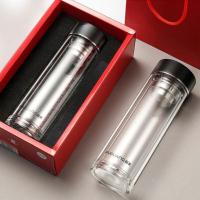 富光（FUGUANG） G2061-SH-400 正泰双层玻璃杯 400ml（单位：个）黑色