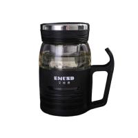 艾姆德（EMUND） DH-XK450 西卡功能办公玻璃杯 450ml （单位:个）黑色