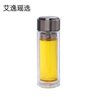 艾逸瑶选 CJ-21060 逸尚双层玻璃杯B 320ML   随机发货（单位：个） 白色