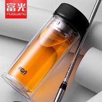 富光（FUGUANG） WFB1020-500 格调双层玻璃杯 500ml（单位：个）黑色