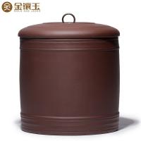 金镶玉 紫砂 圆润茶叶罐 大号 22*22cm(单位：个)