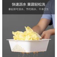 茶花（CHAHUA） 1160+1161+1162 双层 收纳篮 滤水篮 大中小 3只装 混装 (单位:组)