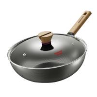 康巴赫（KOBACH） KGX-C32F 无涂层防锈炒锅 锅具 32CM 黑色（单位：个）