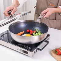 康巴赫（KOBACH） JCG30D1 不锈钢煎炒锅316L 锅具 30cm 不锈钢色（单位：个）