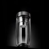 百斯克 BSK-BB702840 尊享茶水分离双层玻璃杯 320ml (单位: 个)