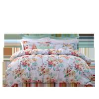 富安娜（fuanna） 芳华初韵 床品套件 被套203*229cm+床单：230*240cm+枕套：74*48cm 橙色（单位：套)