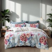 富安娜（fuanna）倾城花容 床品四件套 被套203*229cm 床单230*240cm 枕套74*48cm*2（单位：套）