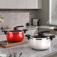 德世朗 DFS-T833A-RD 珐琅微压营养锅 6.5L容量 （单位：件） 红色