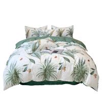 奥特佳（ORTEGA） 001-010181 珍丝提花四件套 被套：200*230cm*1 床单：250*250cm*1 枕套：48*74cm*2 (单位:套)绿色带花