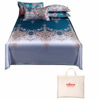 艾逸瑶选 JF-24111 塔丽娜冰丝凉席三件套 凉席230x250cm 枕套48x74cm*2 （单位：套） 蓝色