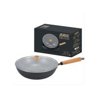 百斯克 BSK-GC2301-08 古法章丘精铁爆炒锅 32cm (单位: 个) 含锅盖