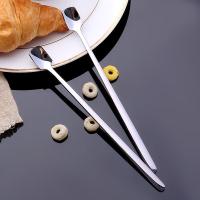 拜杰（BAIJIE）DY-02 304不锈钢搅拌勺匙长柄搅拌棒咖啡勺子调料冰勺甜品蜂蜜勺 两只装（单位：组）